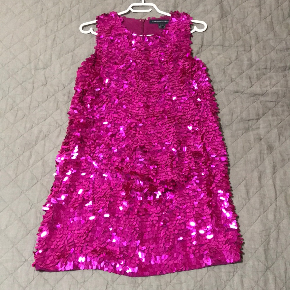 Pink sequin dress
